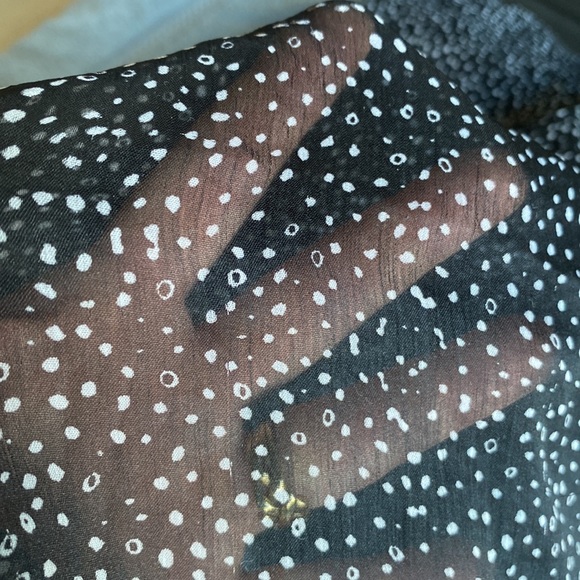 Element Sheer Shirt With Abalone Buttons Size Medium - Picture 6 of 8